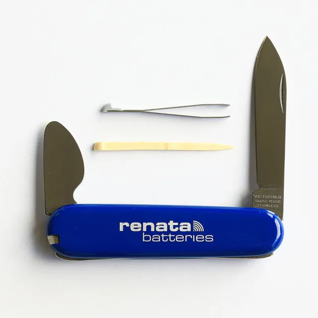 VICTORINOX Uhrenöffner Gehäusemesser Gehäuseöffner blau RENATA Swiss Made