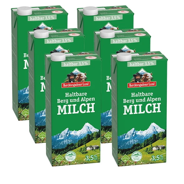 Berchtesgadener Land Berg und Alpen latte, confezione da 6 3,5% grassi