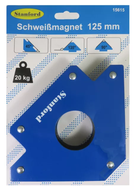 Schweißwinkel Montage Magnet Magnetwinkel Schweißmagnet magnetisch lötent 125 mm