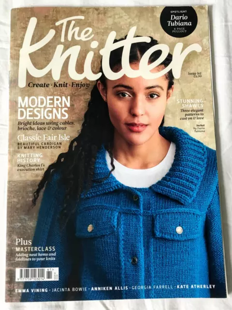 THE KNITTER Issue 161 Knitting Pattern Magazine Dario Tubiana 8 Page Pullout