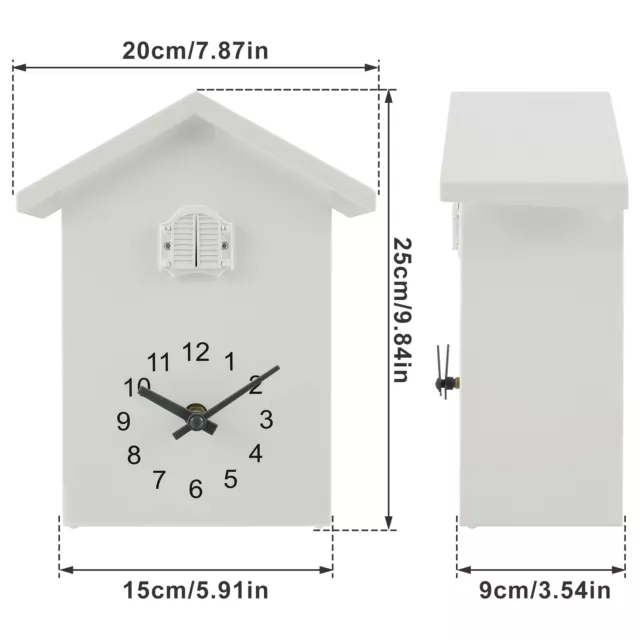 Cuckoo Clock with Chimer Minimalist Cuckoo Sound Clock with Pendulum brPsI 2