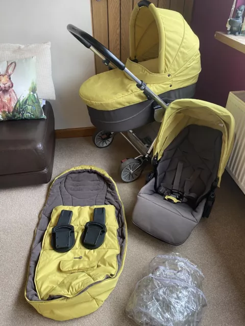 Mamas & Papas Pram Buggy Pushchair Urbo Carrycot Footmuff Raincover Car Seat Ad