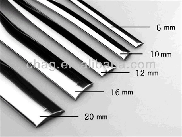 Profilo Cromato Silver Per Interni Auto - Striscia Decorativa 3mt Simoni Racing, Senza Colla - Foto 4