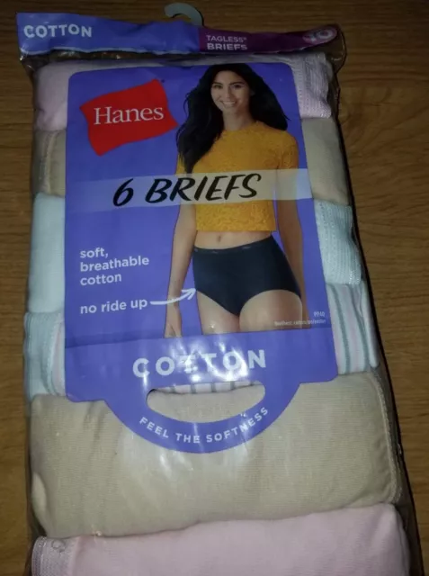 HANES HI-CUT PANTIES Panty 10 Pack Womens Underwear Assorted