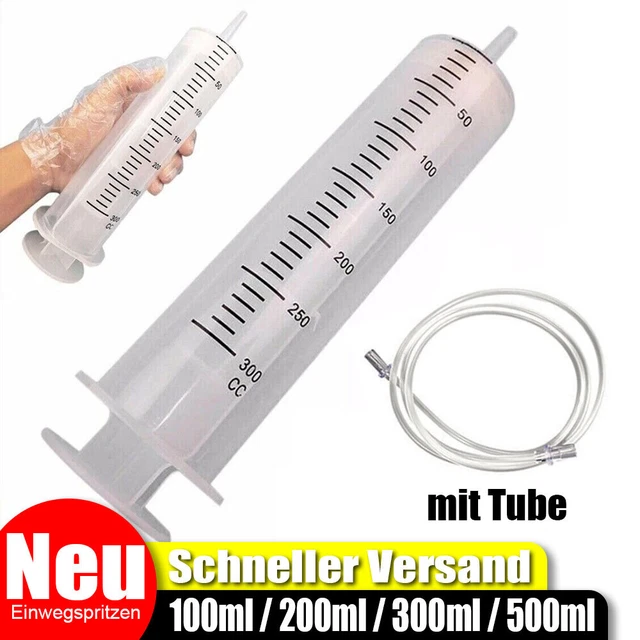 100ml-500ml Einwegspritzen Liquidspritzen Kapazität Einlaufpumpöl mit Schlauch