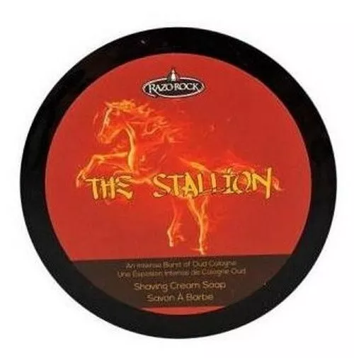 THE STALLION Rasierseife RAZOROCK ITALY auf Talgbasis mit  Kokosöl & Aloe Vera