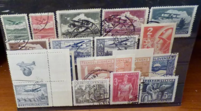 Briefmarken ehm. Tschechoslowakai - Kleines Lot "1930" (gestempelt)