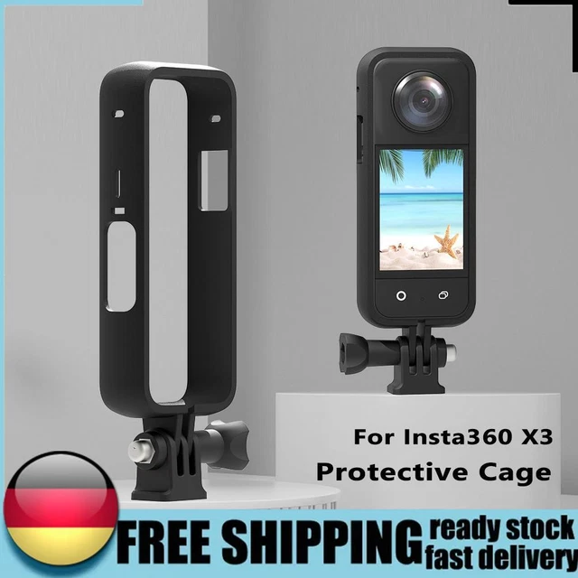 Plastic Camera Cage Action Camera Rig Soft Protective Frame Case for Insta360 X3