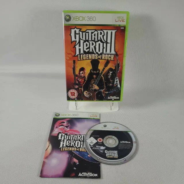 Guitar Hero III 3 Legends of Rock Xbox 360 Music Rhythm Video Game Manual PAL