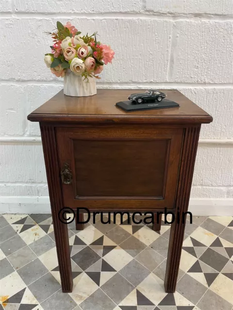 Antique Victorian Mahogany Bedside Cabinet 🚚