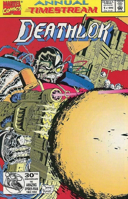 Deathlok #1 ANNUAL Marvel Comics August Aug 1992 (VFNM)