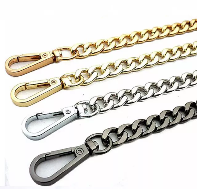 20-200CM Metal Flat Chain For Bag Strap Purse Crossbody Handbag Handles Bag 029