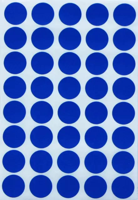 round Blank Sticker Color Coding Labels, Pricing Dot Stickers 3/4 Inch in Blue,