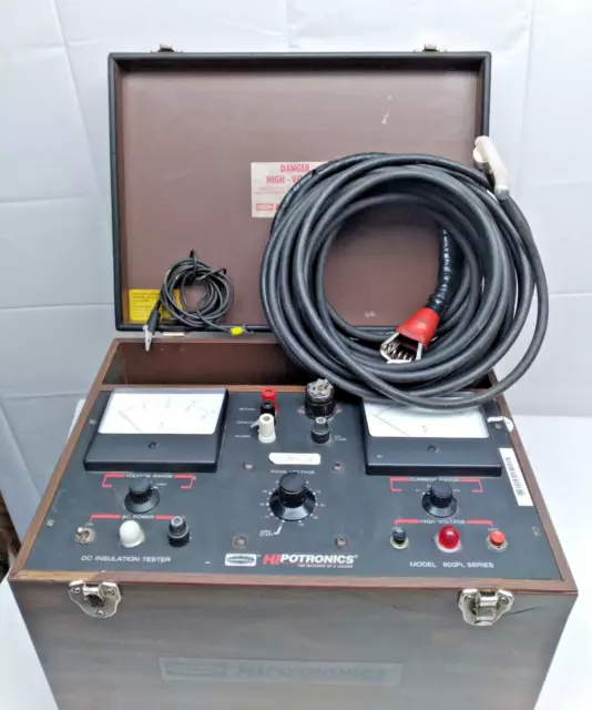 Hipotronics Insulation Tester Model 800PL Series - USED Hipotronics Insulation Tester Model 800PL Series - USED