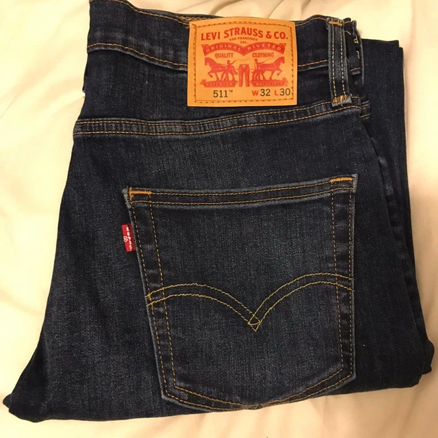 Pantalon Jean Court Homme Levi's Vintage - Bleu Vieilli, Jambes Droites, Taille W32