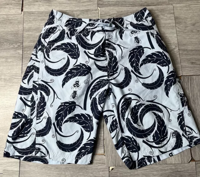 NIKE ACG SWIM Trunks Mens L W34 36 Blue Board Shorts Lined Hawaiian VINTAGE 24.99 PicClick UK