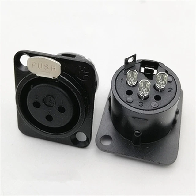 Spina XLR qualità premium per microfono e pannello audio supporto alloggiamento B