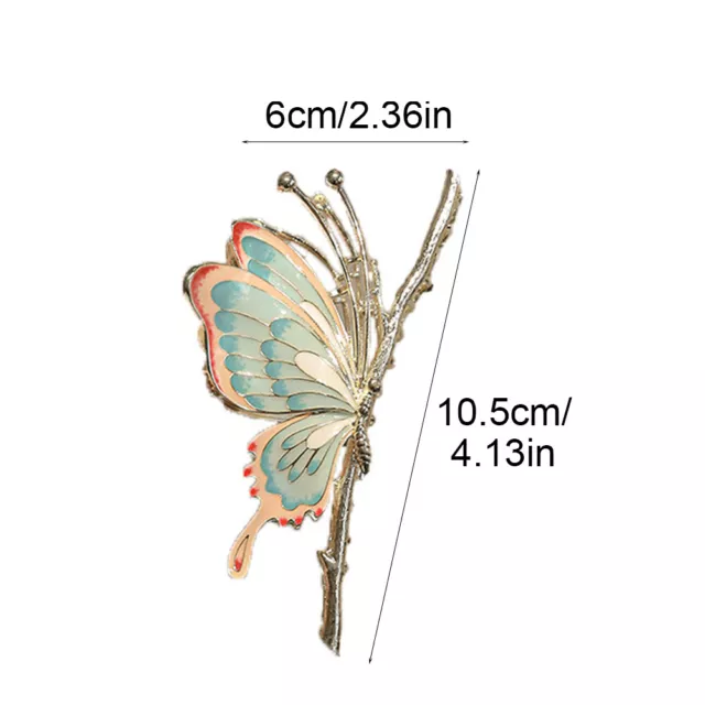 Claw Clip Party Non Slip Accessories For Long Hair Painted Butterflies Casual