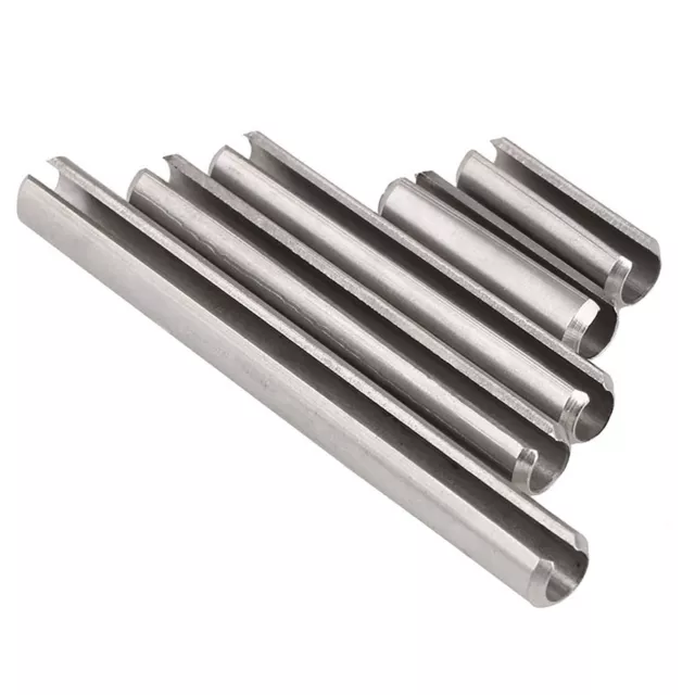 M4 M5 M6 M8 Slotted Roll Pins A2 304 Stainless Steel Tension Spring Pins DIN1481