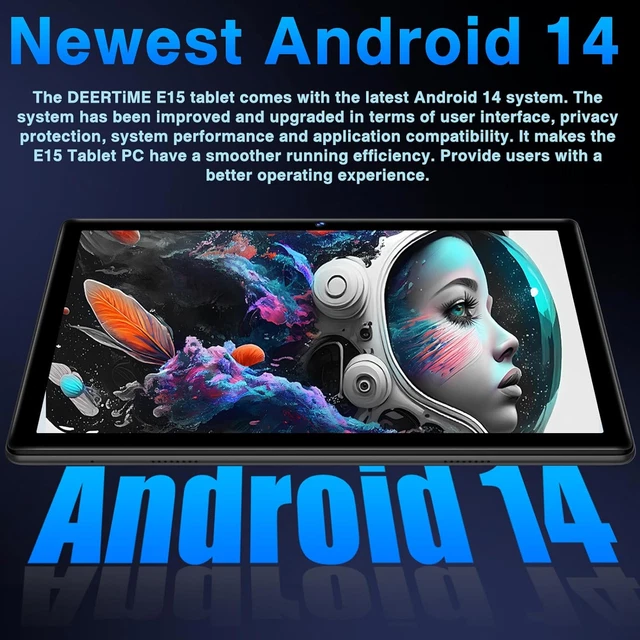 DOOGEE Tab A9 Pro Android 15 Tablet - 10 Zoll, 20GB RAM, 128GB ROM, 6580mAh Akku