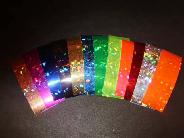 2 X 6 10PK Flasher/Dodger/Reflective Cracked Ice Holographic Fishing Lure  Tape $4.99 - PicClick