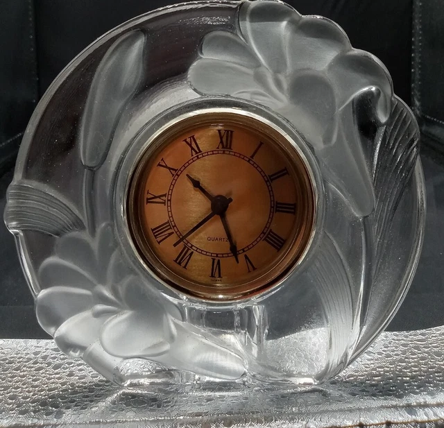 Japan Crystal Clear Studios Desk/Mantle Quartz Clock