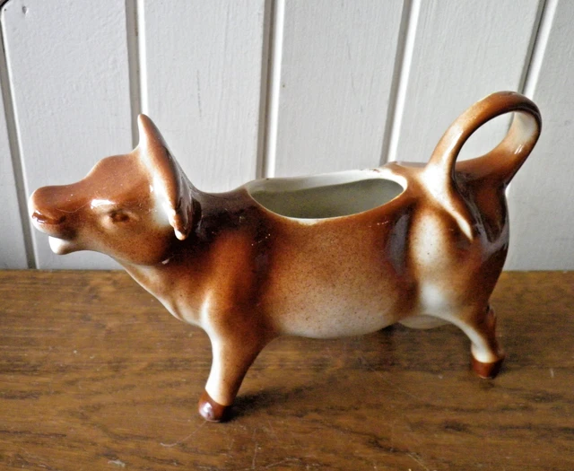 Petit Pot à Lait En Forme De Coq En Céramique Deruta, Crémier