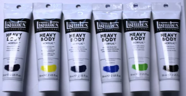 Liquitex Heavy Body Acrylic 59 ml 11 versch.Farbtöne  (GP1L=186,20€)