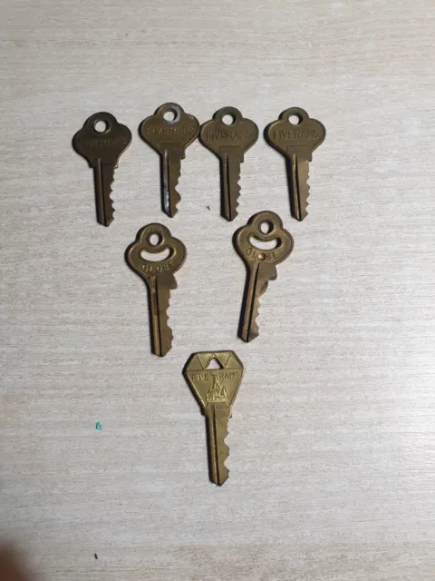 Konvolut KleineSchlüssel Sicherheitsschlüssel Key Schloss Messing