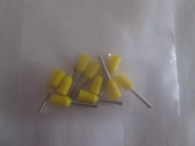 lot 10 connecteurs à sertir cosses de câble E0508 AWG 22/0,5 mm² jaune