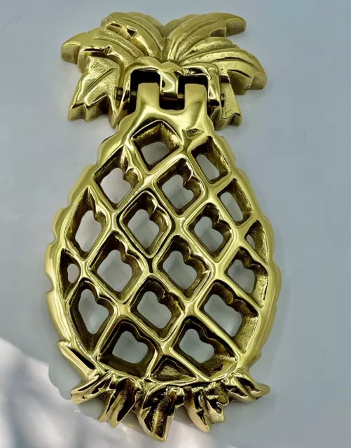 NEW Vtg Brass DoorKnocker  Pineapple Wiliamsburg Collect Virginia Metalcrafters