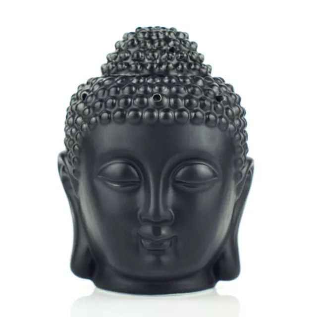 Buddha Wax Melt Burner White Black Ceramic Granules Oils Aroma Aromatize