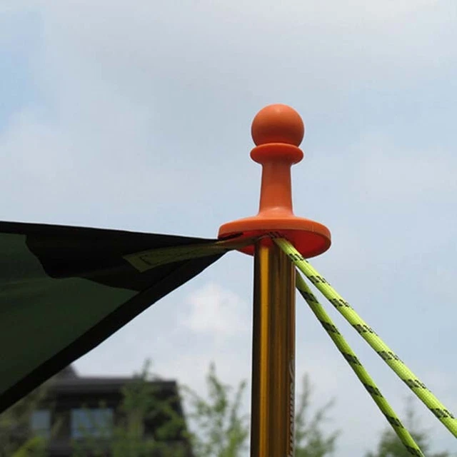 4Pcs Lightning Proof Cap Tent Poles Awning Rod Support Bar Outdoor Camping J