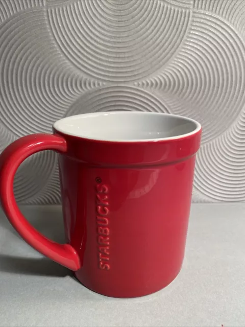 Starbucks Tall 16 oz Mug Ceramic Red White Stripes Arrows 2020