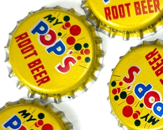 Vintage My Pops Root Beer Bottle Cap Party Balloons 1980S Unused Lot Of 10 Wp6