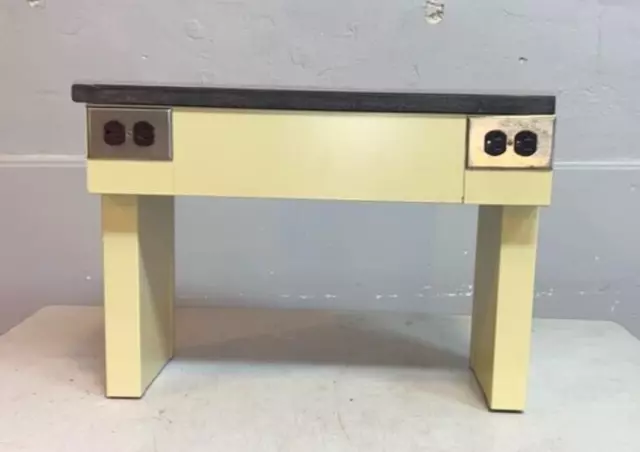 25" Lab Casework Reagent Shelf w/ Wiremold Metal & Epoxy Top