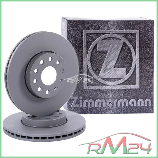 2X Zimmermann Disco Freno Ventilato Ø345 Posteriore Per Bmw Serie 6 E63 E64