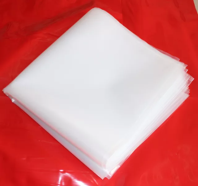 10 LDPE Flachsäcke Folienbeutel Flachsack transparent 750 x 800 x 0,2 mm stabil