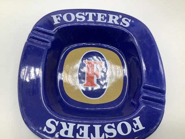 Vintage Foster’s Beer Ashtray Cigar Ashtray HCW Prom Pots Made In Great Britain
