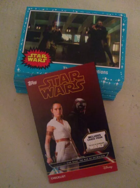 Topps Star Wars Journey To Rise Of Skywalker Blue Cards, any 6 for 99p
