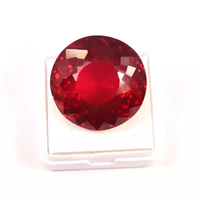 64.70 Ct Naturel Rouge Sang Rubis Mozambique Forme Ronde Pierre Précieuse...