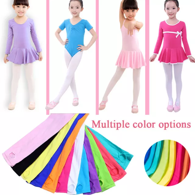 Kids Girls Ultra Soft Pro Dance Tights Footed Ballet Dance Pantyhose Stockings~