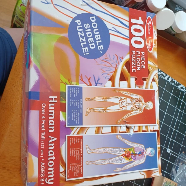 MELISSA & DOUG Floor Puzzle Human Anatomy Skeleton Organs Circulatory