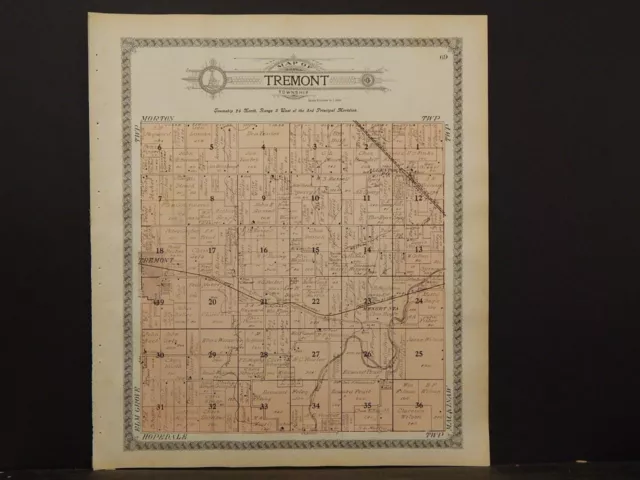 Illinois, Tazewell County Map, 1910, Tremont Township, P5#20