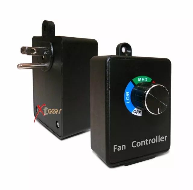 Hydroponics Variable Active Air Duct Booster Fan Speed Controller Inline Exhaust