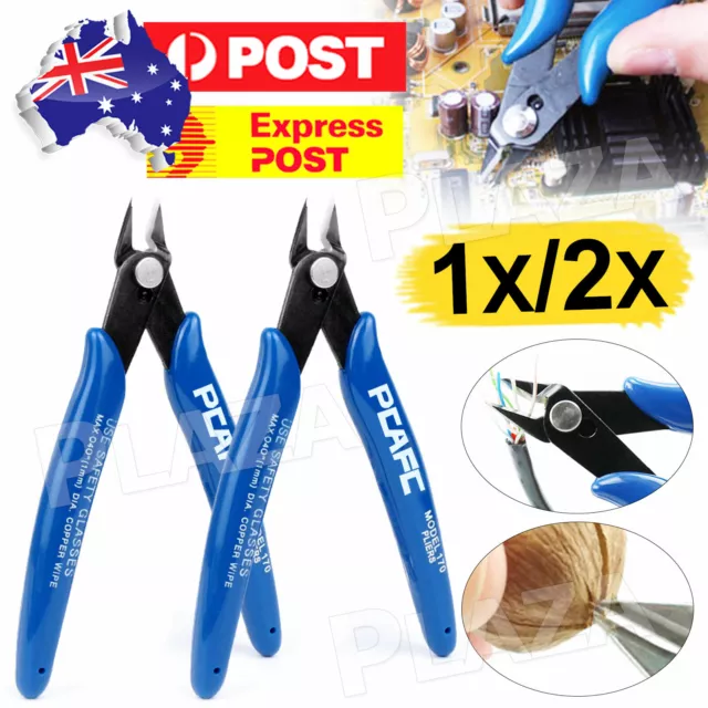 Flush Side Cutter Precision Shear Wire Snips Pliers Tool Diagonal Mini Cutters