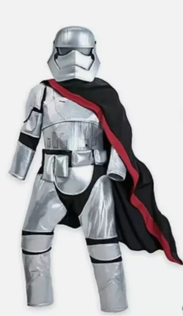 Star Wars Captain Phasma Silver Stormtrooper Kids Halloween Costume Disney 11-12