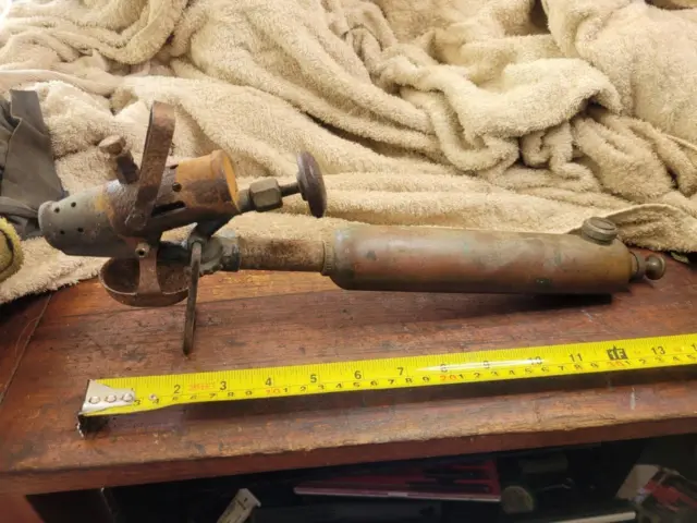 Vintage DARLINGTON Soldering Iron - Blow Torch. tools, workshop, shed, garage.