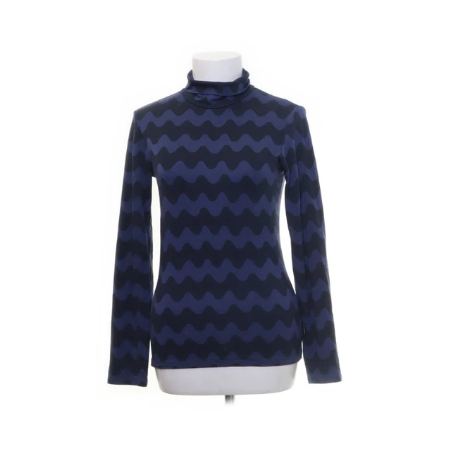 Marimekko x Uniqlo, Langarmshirt, Größe: S, Schwarz/Blau