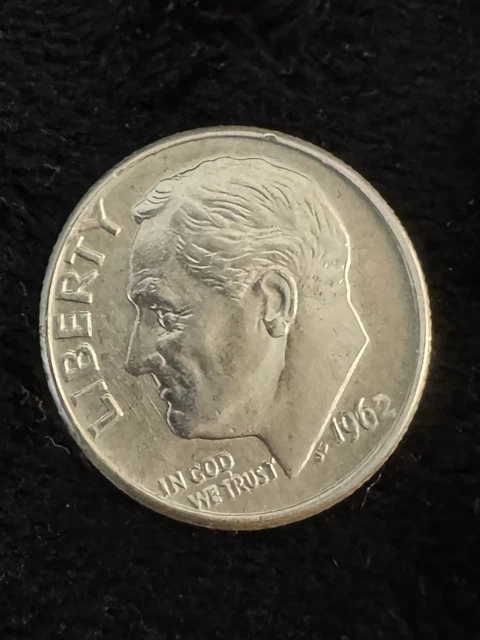 1962 D/D ROOSEVELT Dime - RPM - UNC - INV#7058 $1.73